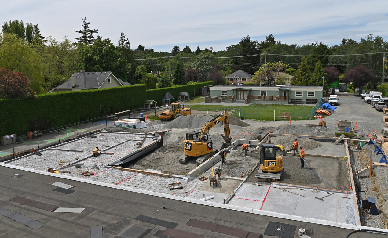 Photo of the Junior School Annex Construction June 13, 2022