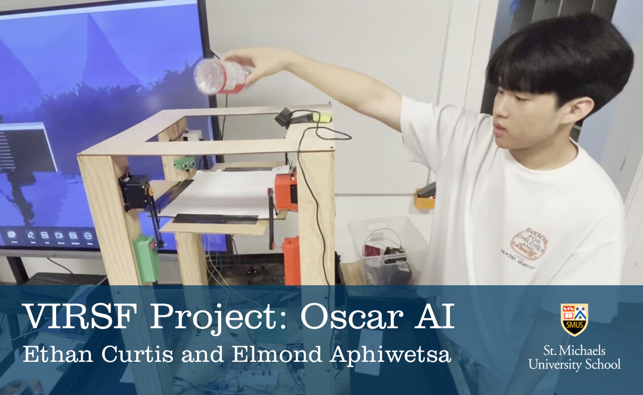 Grade 11 Students Ethan Curtis and Elmond Aphiwetsa VIRSF project Oscar AI