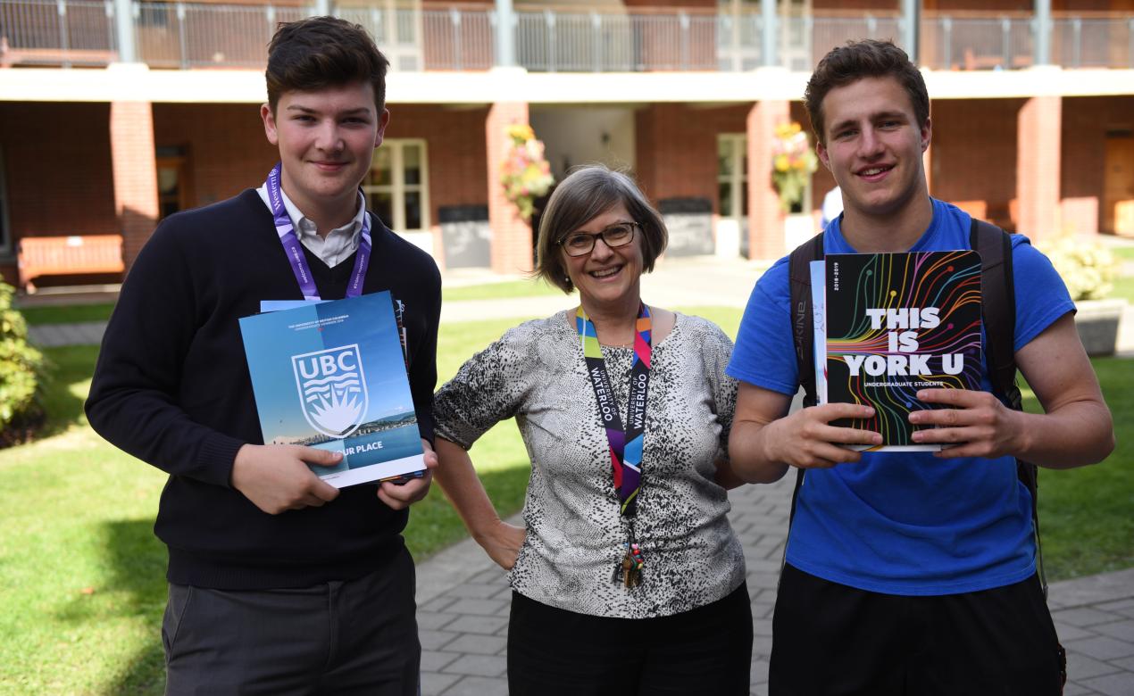 Ruth McGhee from University Counselling with Senior School students