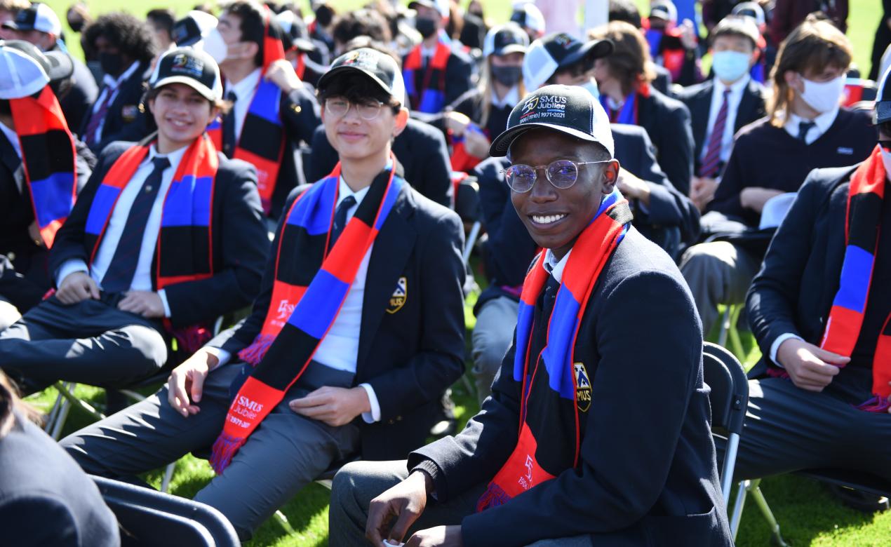 Senior School students at the Jubilee ceremony