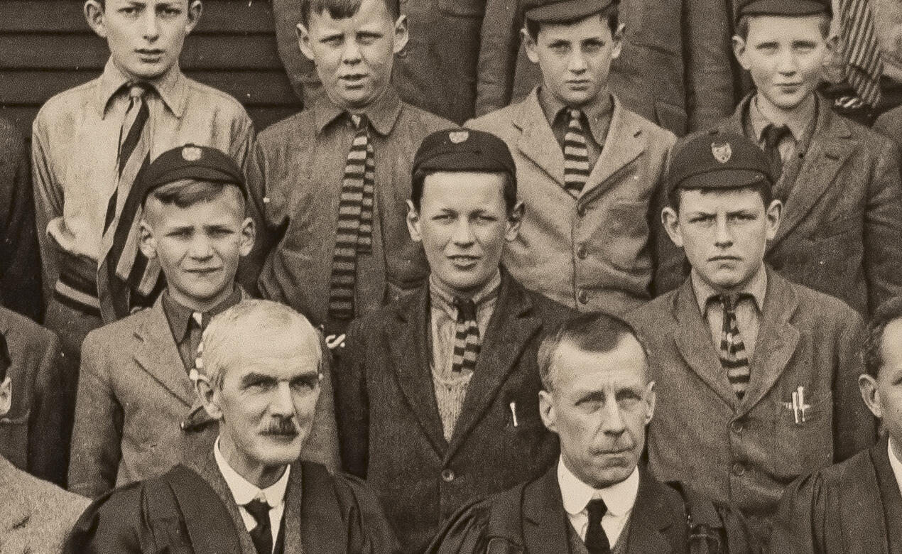 A crop of a 1925 St. Michael's School photo highlighting John Daly