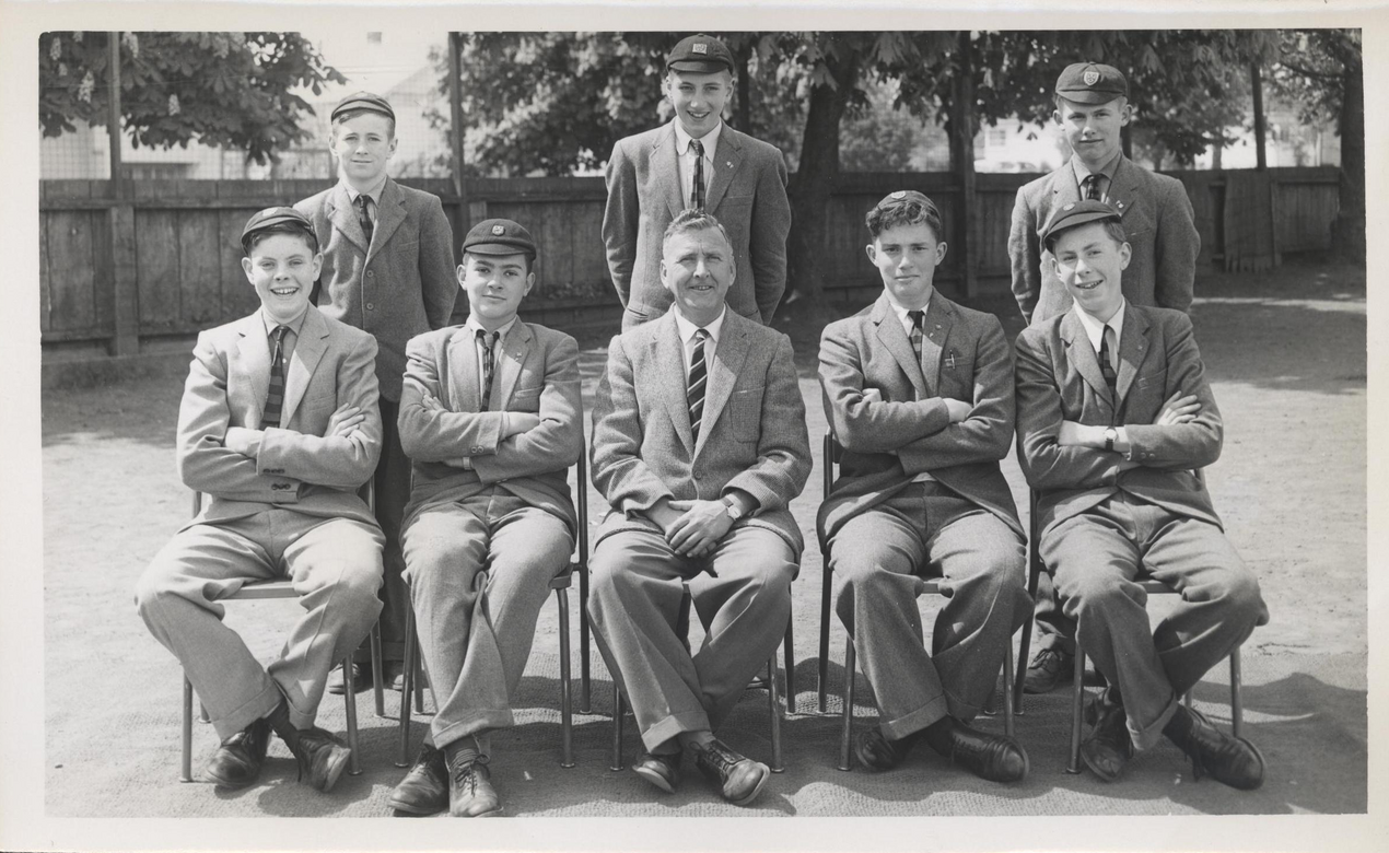 A group photo of the St. Michael's School Grade 9 Class from 1958-59