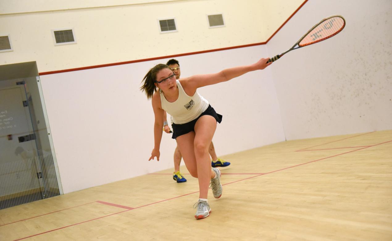 A photo of squash athlete Alex Brown