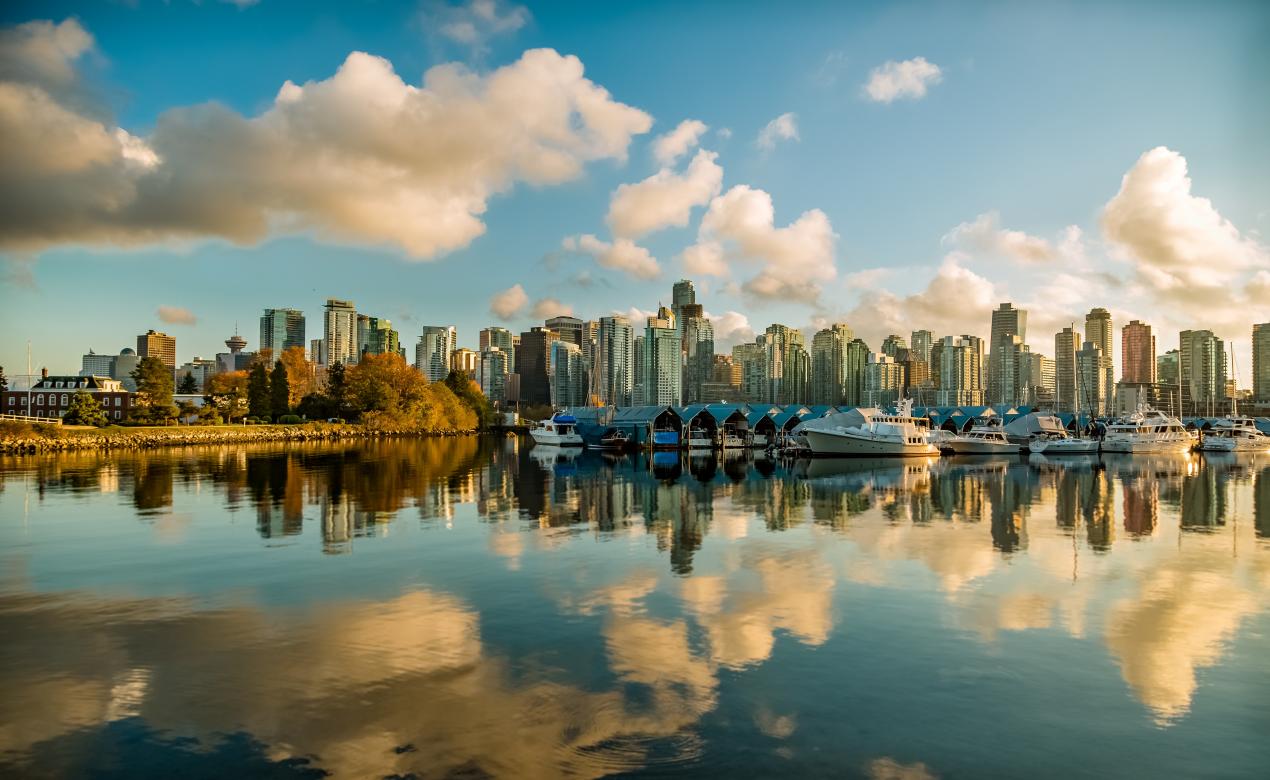 skyline of Vancouver B.C