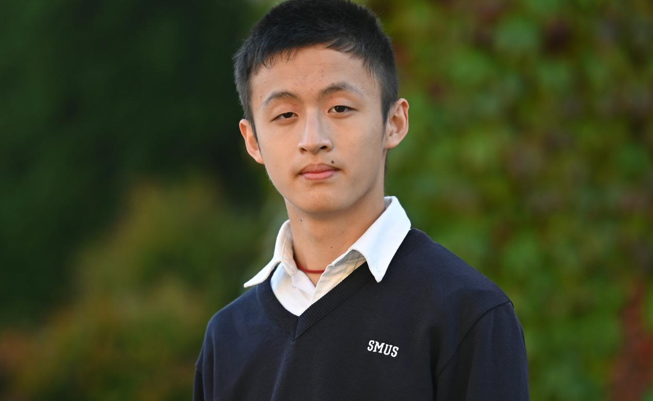 A photo of Senior School student Houtian Zhong