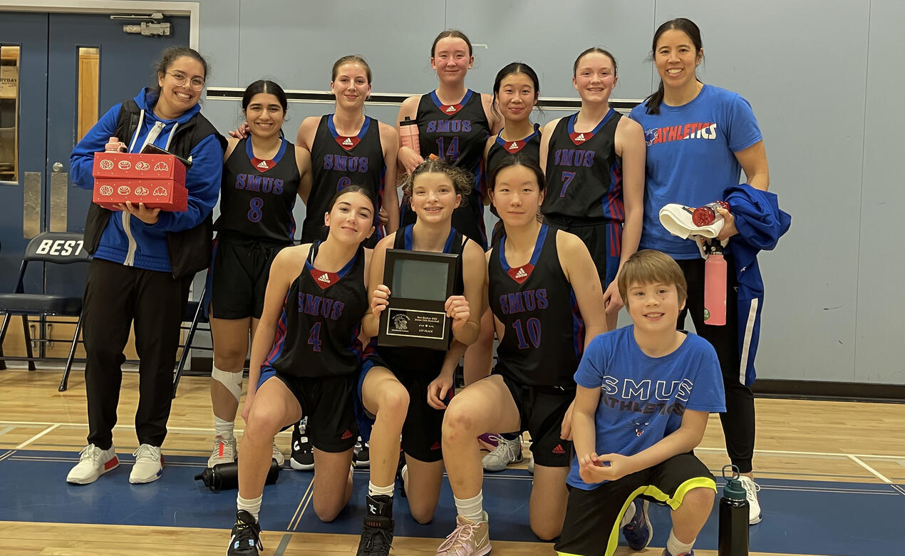 Our winning Junior Girls Basketball team