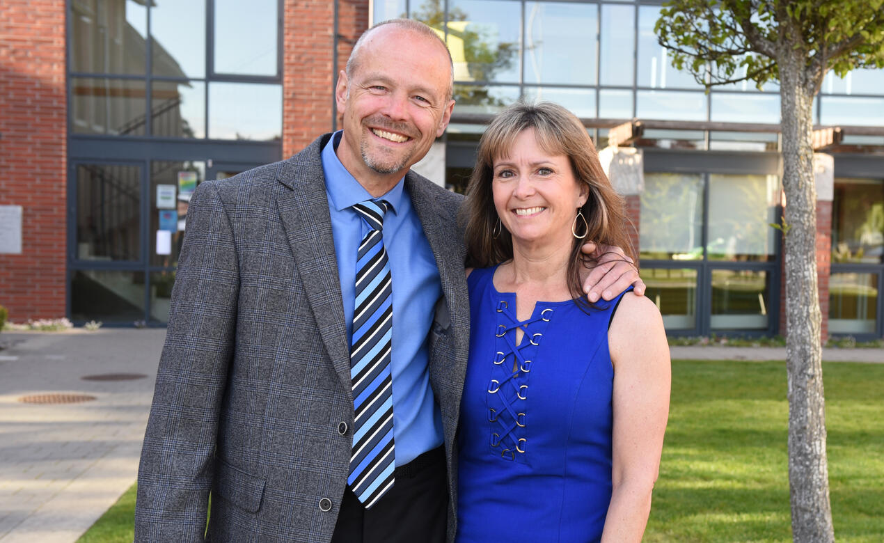 A photo of Peter and Diana Leggatt