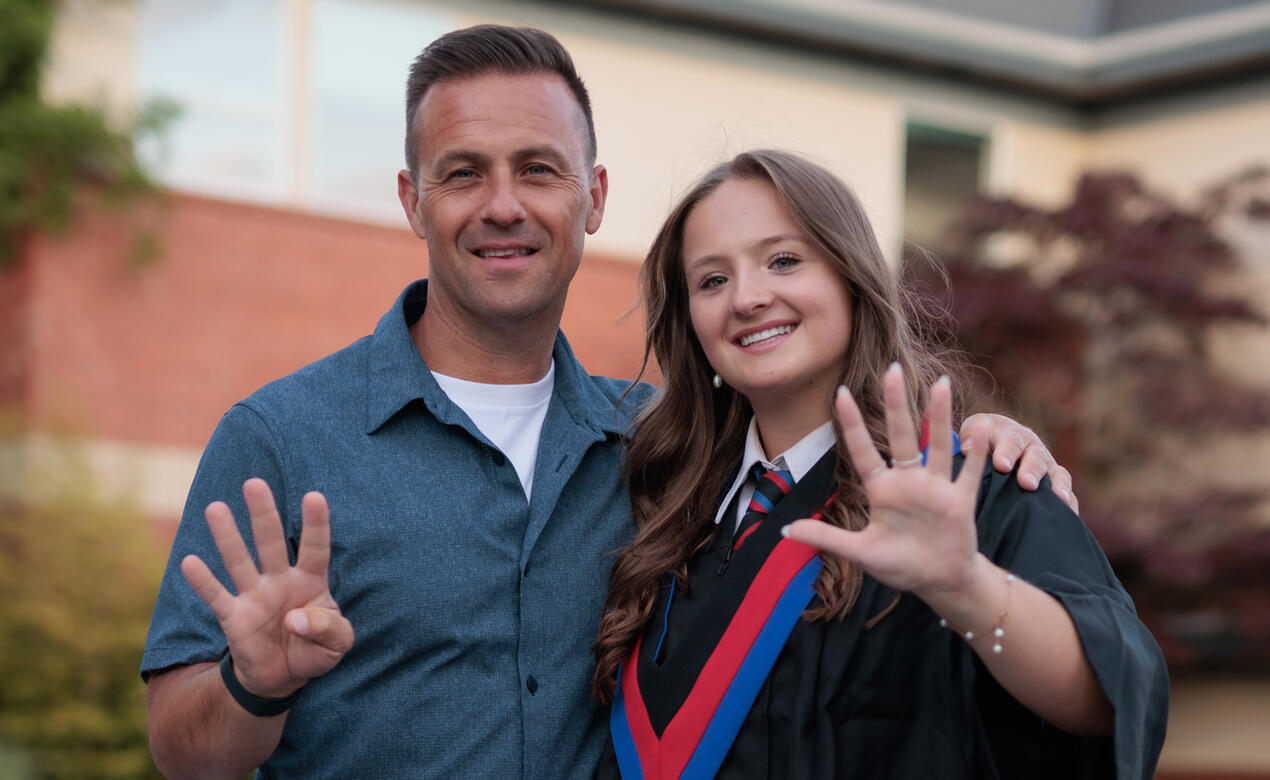 Ava Gillespie and Dad