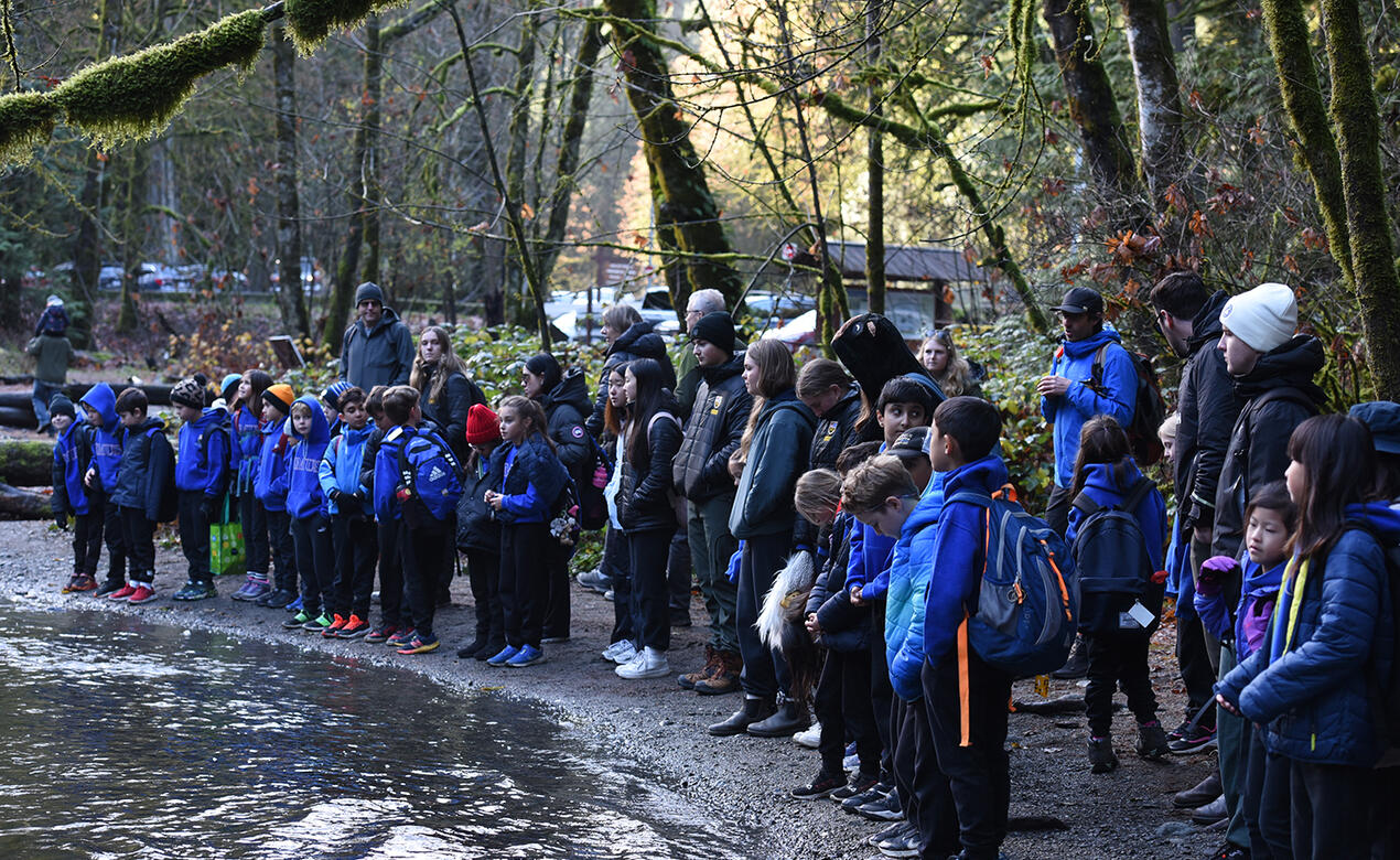Grade 3 students at Goldstream Park