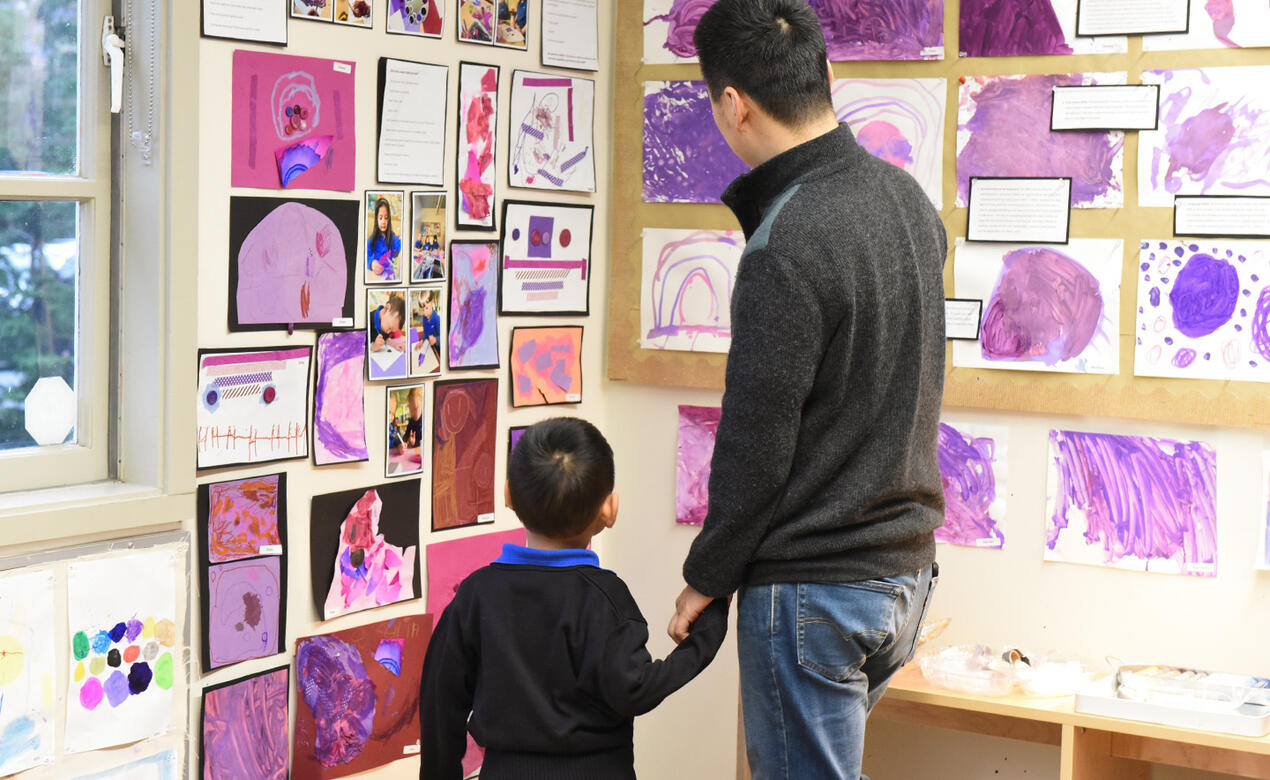 Junior Kindergarten art show