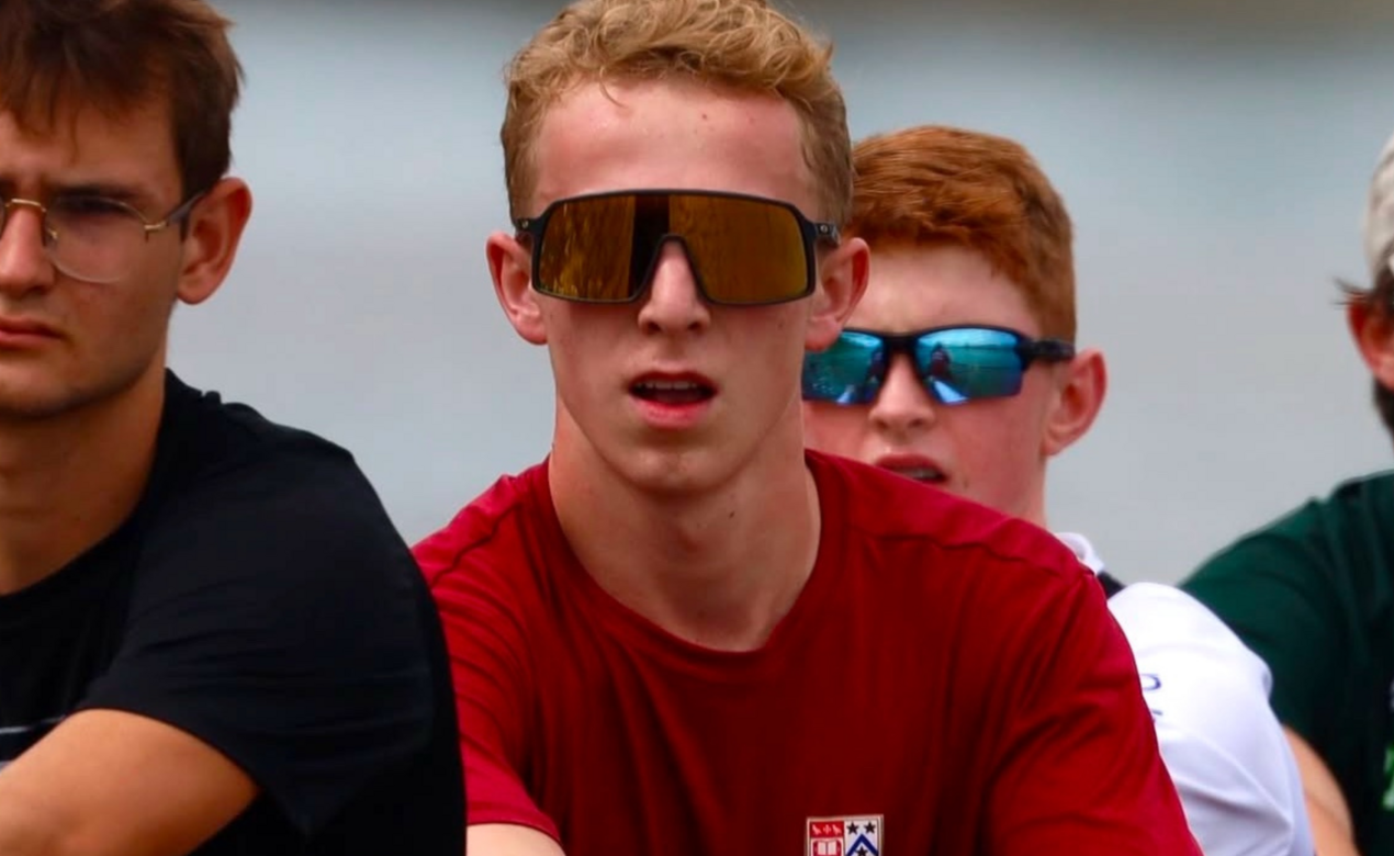 Oliver Pressello rowing