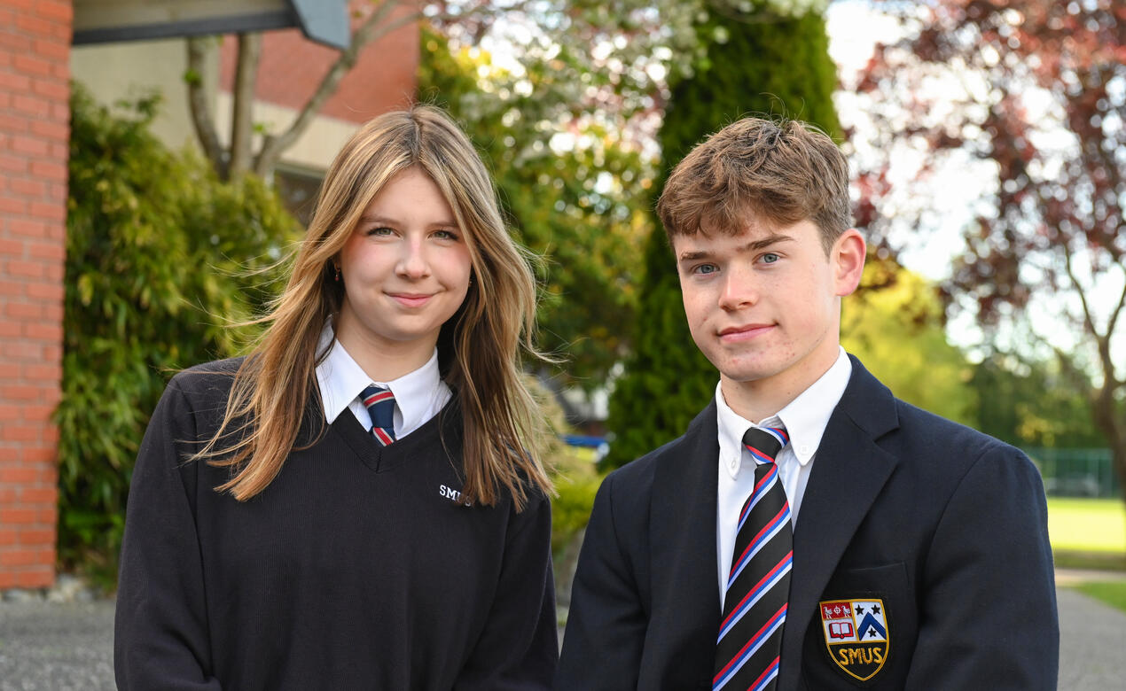 Newly elected Ailo and Parker will be Head Prefects in 2025-26