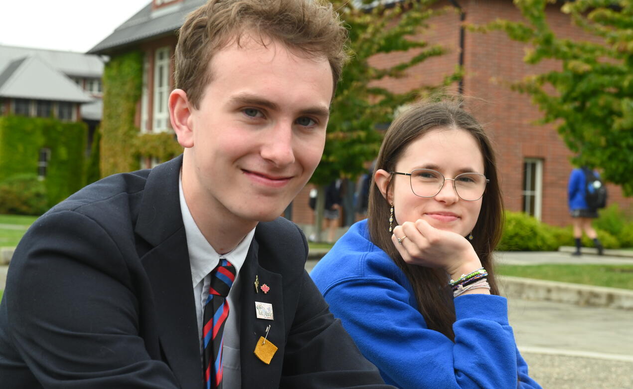 Will Cuddihy and Chelsea Lee Head Prefects