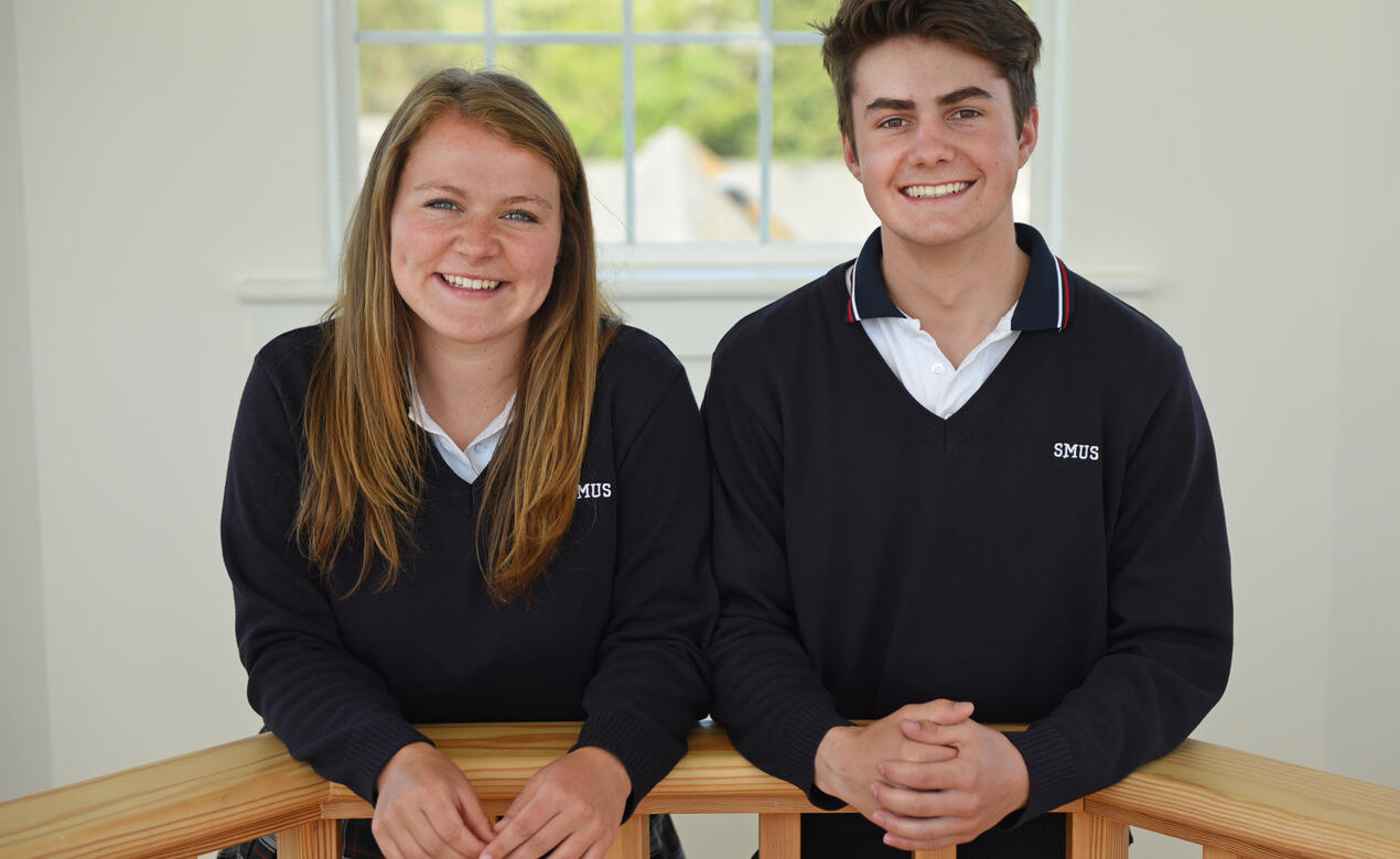 Head Prefects from 2019 Morgan Warner and Ewan Halliday