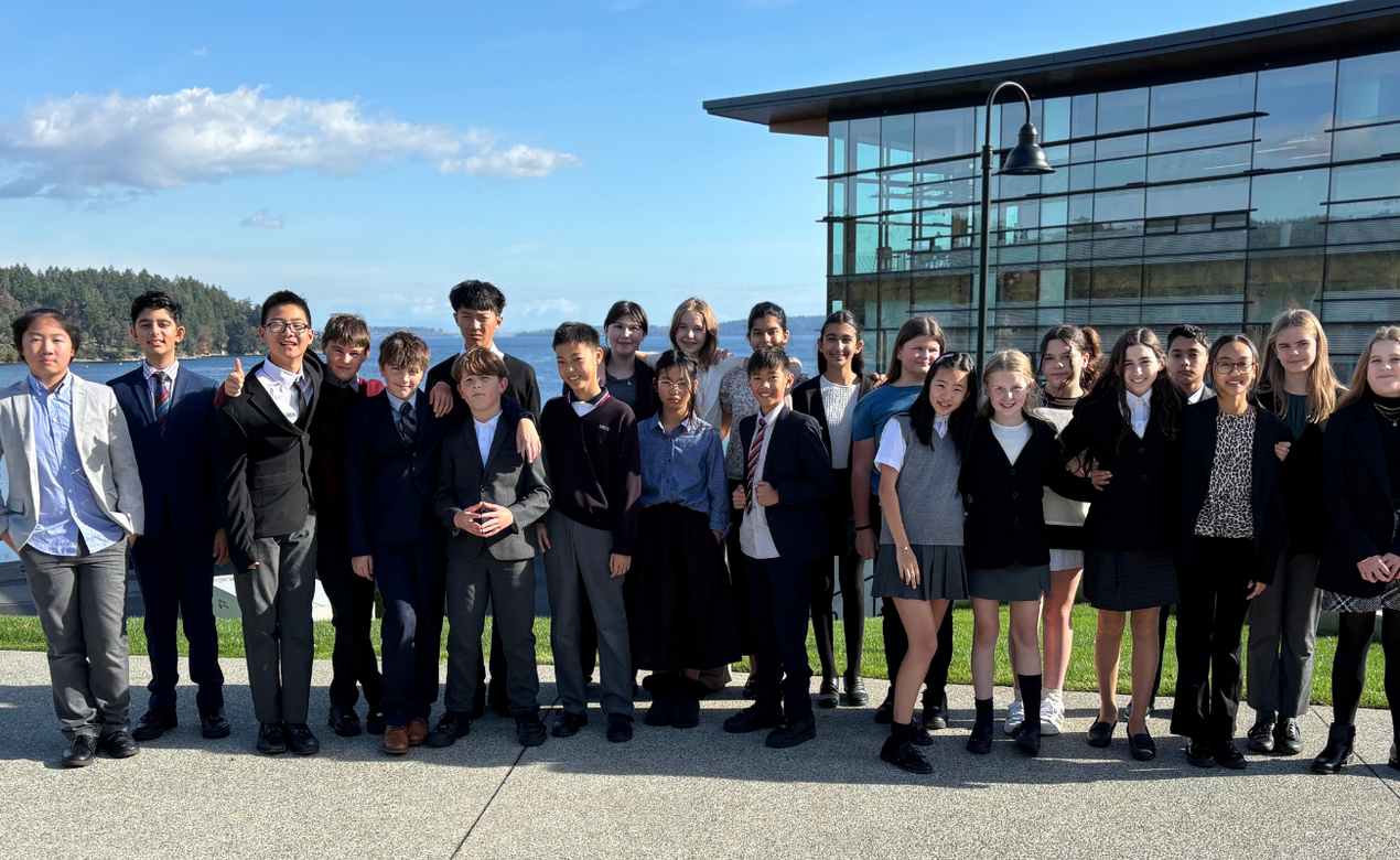 Middle School students attend Model UN conference at Brentwood College