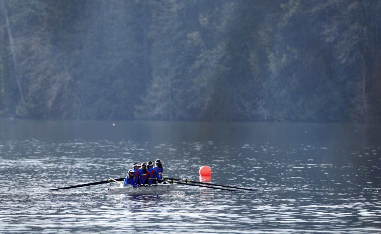 Rowing at Elk Lake