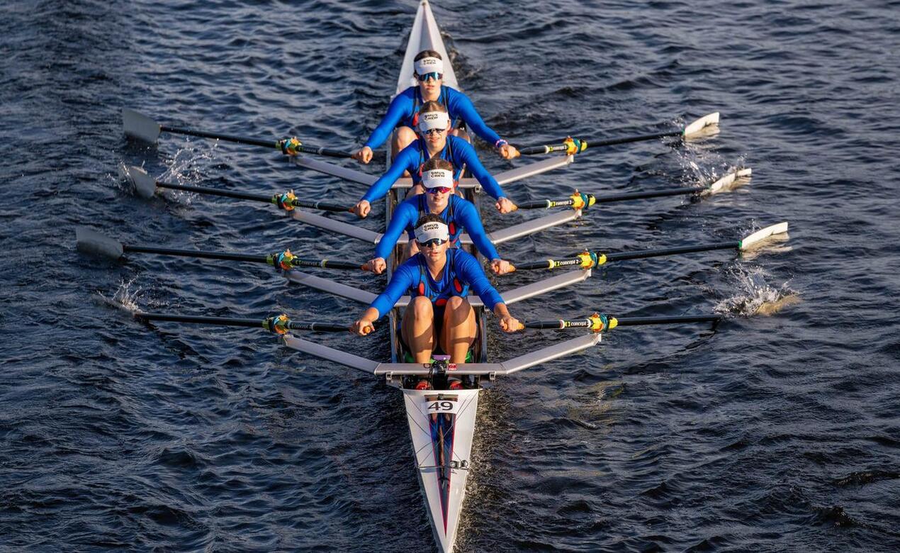 Rowing at Head of the Charles Regatta