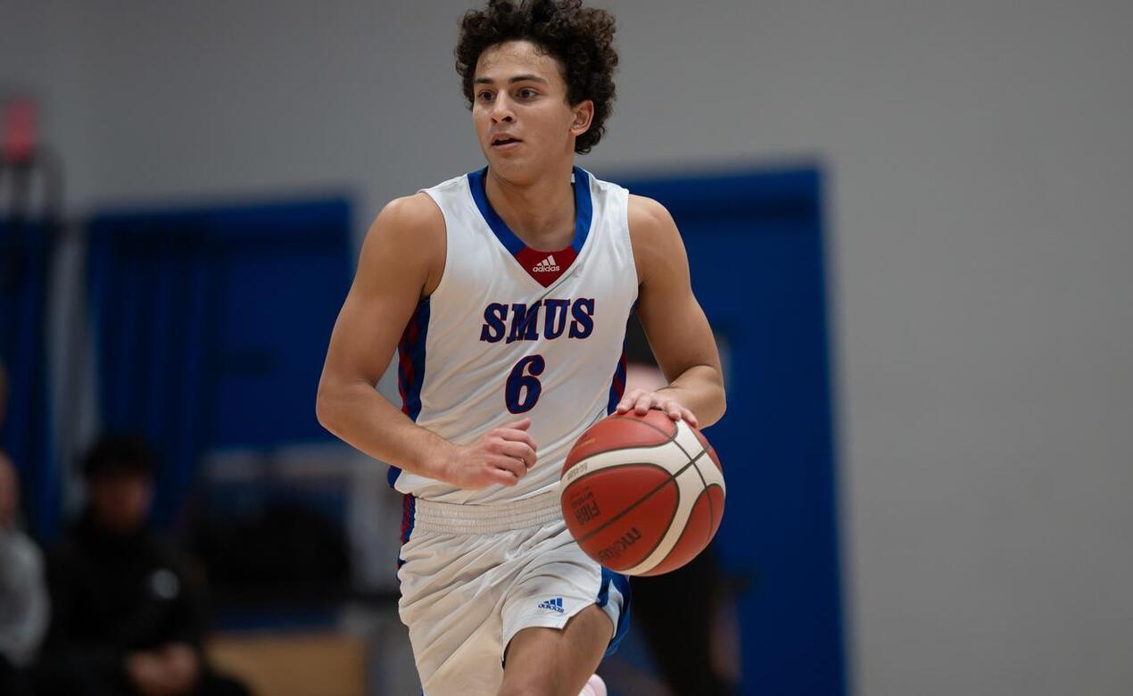 SMUS Senior Boys Basketball player Dani Pelyhe