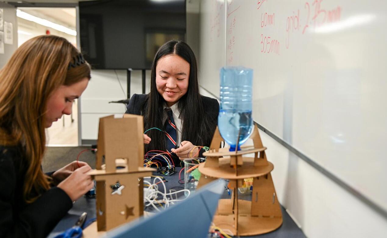 Grade 9 students design automated water towers