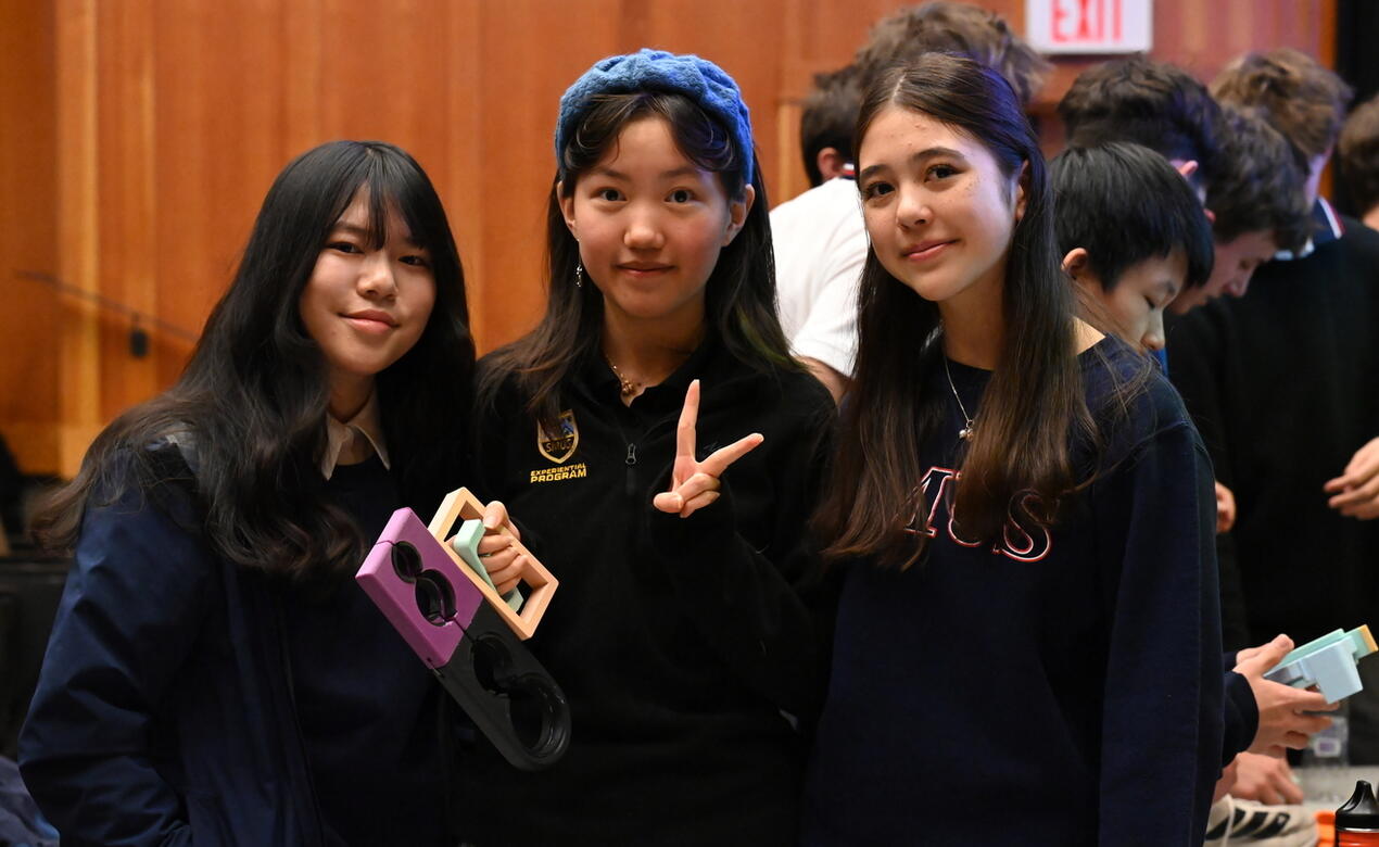 STEAM 10 students share prototypes with Victoria Hand Project