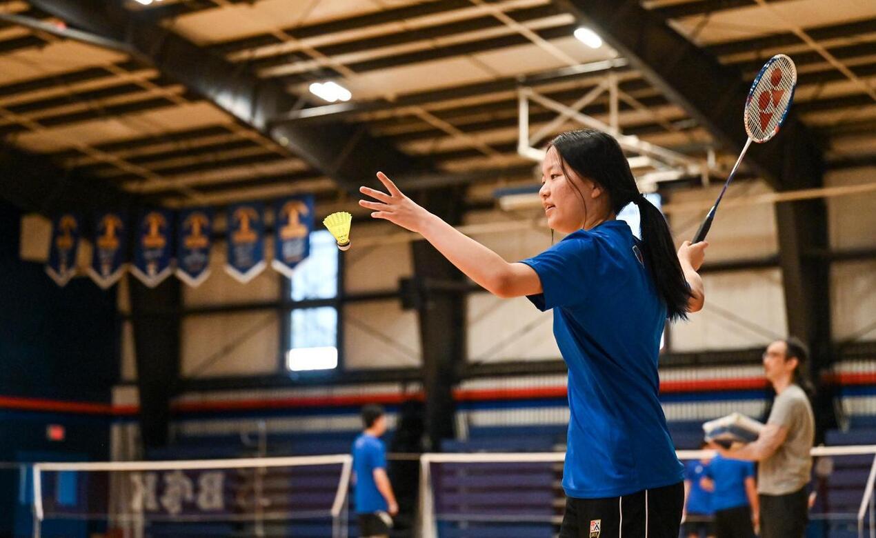 Girls Badminton at SMUS