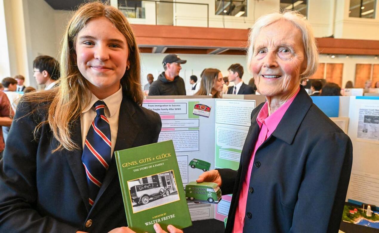 Grade 8 SMUS students Heritage Fair at Royal BC Museum