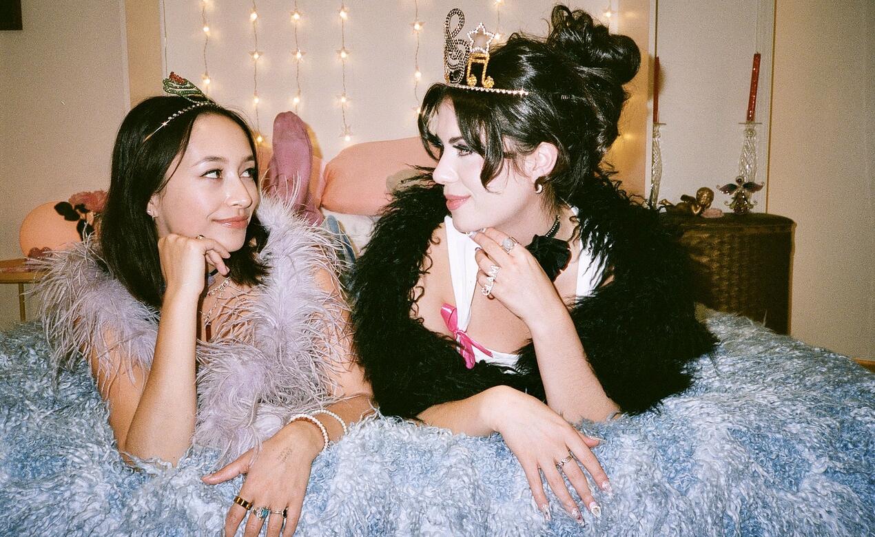 Cati Landri '13 making a music video