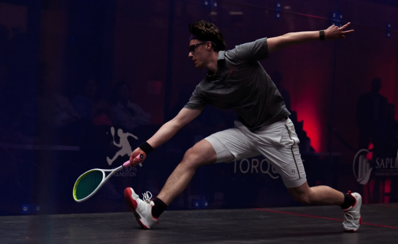 Senior Anderson Brown at Squash Nationals