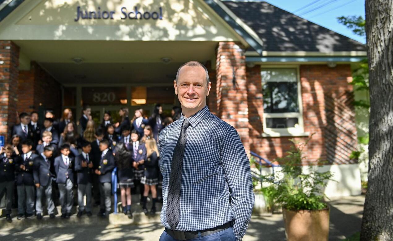 Grade 5 teacher Brandon Hawes