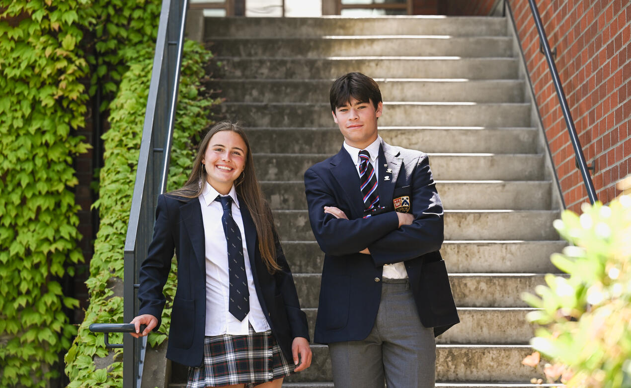 Head Prefects for 2026-27 Anna Beaudry and Kieran MacKay