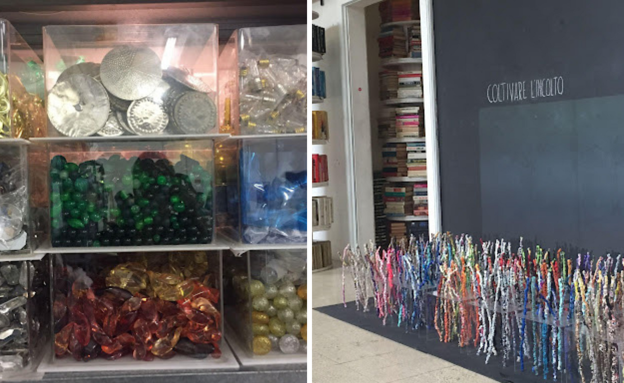 Art and supplies arranged in Reggio Emilia schools