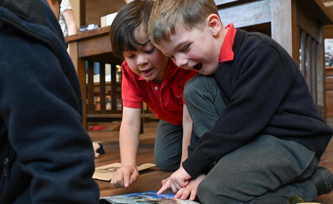 Kindergarten classes at Bolen Books for private shopping experience