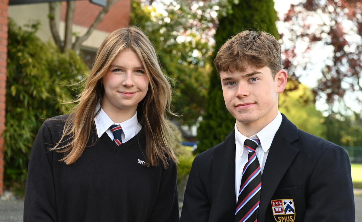 Head Prefects from 2025-26 Ailo Streitel and Parker Sheehan