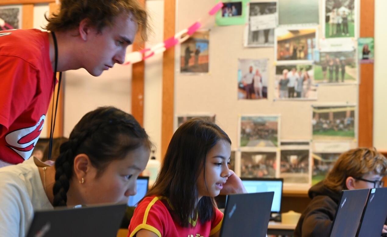 Alumnus Will Cuddihy '25 at Byte Camp