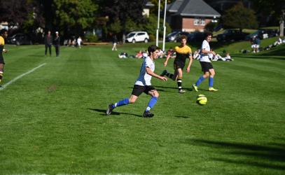 Senior Boys Soccer match