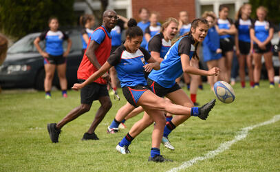 Senior Girls rugby match