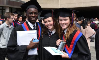 Scenes from graduation at UVic