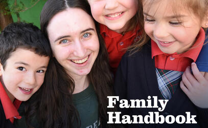 A cropped version of the 2022-23 Family Handbook