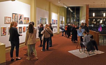 The Senior School art show at the McPherson Playhouse