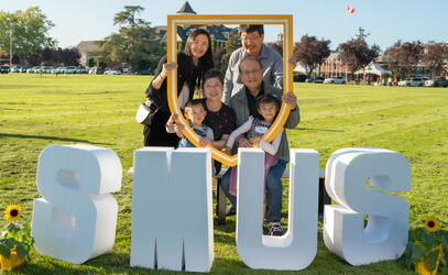 A family portrait from the Junior School barbecue