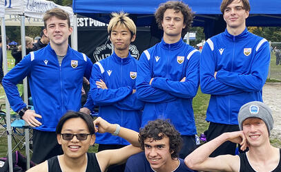 SMUS senior boys cross country team at last weekend's B.C. AA High School Championships in Surrey, B.C.