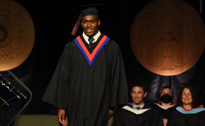 Dave Duru at graduation