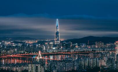 Seoul at night