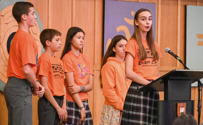 SMUS students lead the National Day for Truth and Reconciliation ceremony