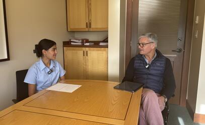 Grade 7 student Victoria Arneja sits down with Mr. Turner to interview him.