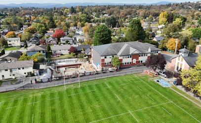 Middle School Construction Aerial Shot from December 2024