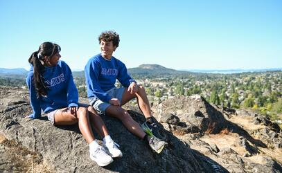 Students on Mt. Tolmie