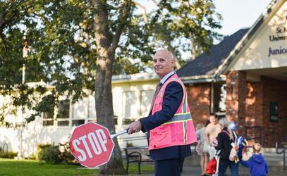 Head of School Crossing Guard Duty