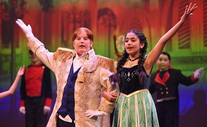 Junior School students performing Frozen the Musical