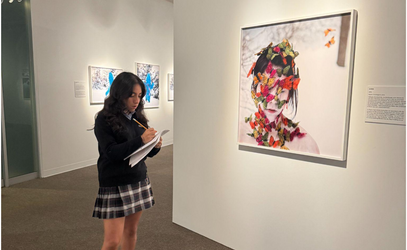 EFP visit Bloodline exhibit at AGGV